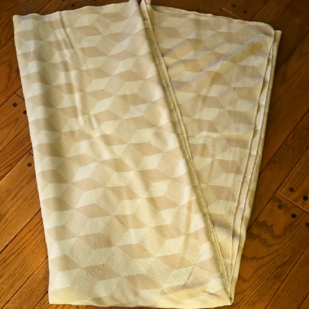 Nate Berkus Cream and Tan Textured Blanket